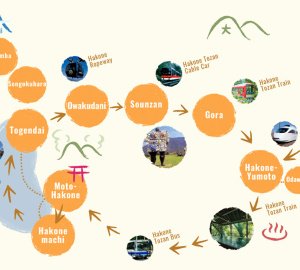 Hakoné Free Pass 2 ou 3 jours (zones Hakoné)